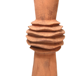 Wazon ceramiczny terakota Kwiat Miedziany Rudy 49cm